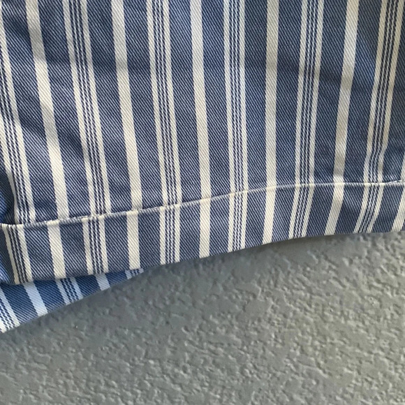 BDG Urban Outfitters Stripe Blue Denim Shorts - Picture 5 of 8